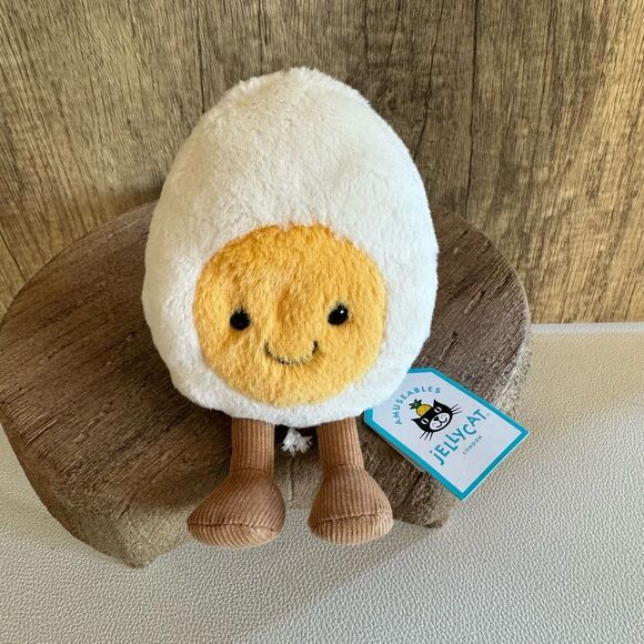 Jellycat Happy Boiled Egg FAST SHIP NEW Gift Collectible - Picture 1 of 7
